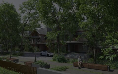 Modern luxury villas in Malappuram surrounded by lush greenery and landscaped community spaces by Dhomz