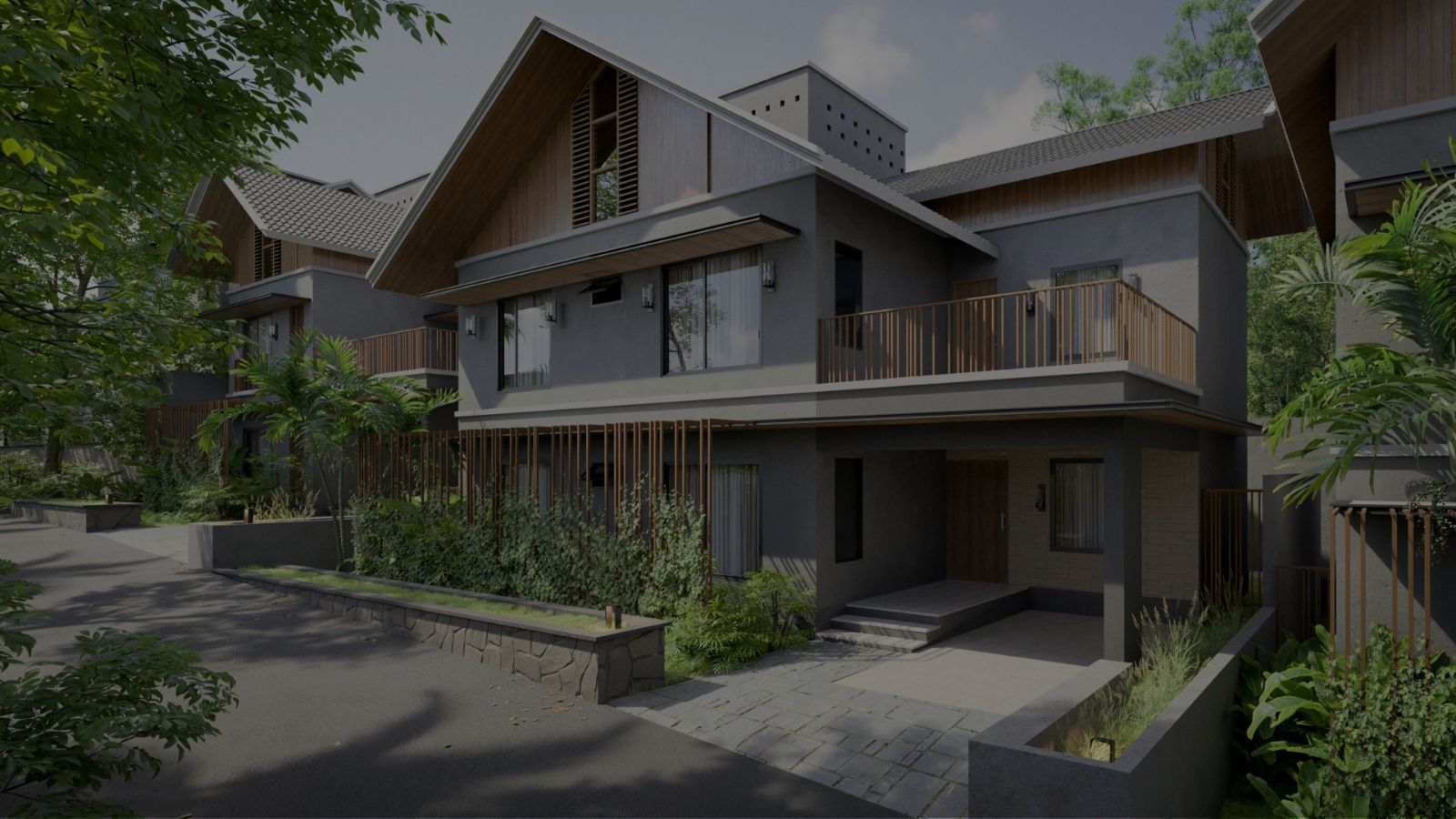 Luxury Villas in Perinthalmanna with modern architecture and lush greenery